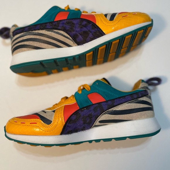 Puma Vibrant Orange and Red Sneakers Size 4.5 C SB-3 - Picture 8 of 9